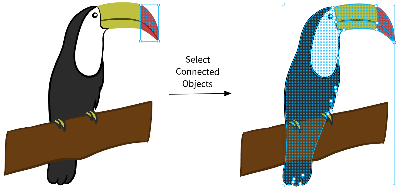 Select Connected Objects